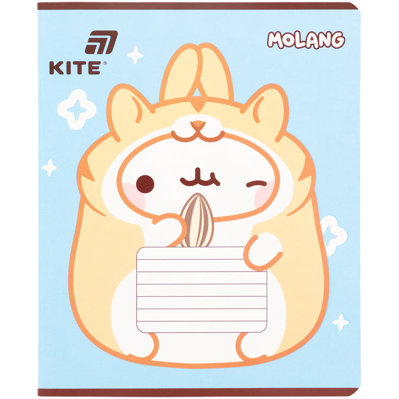Тетрадь школьная Kite Molang ML26-236, 18 листов, клетка