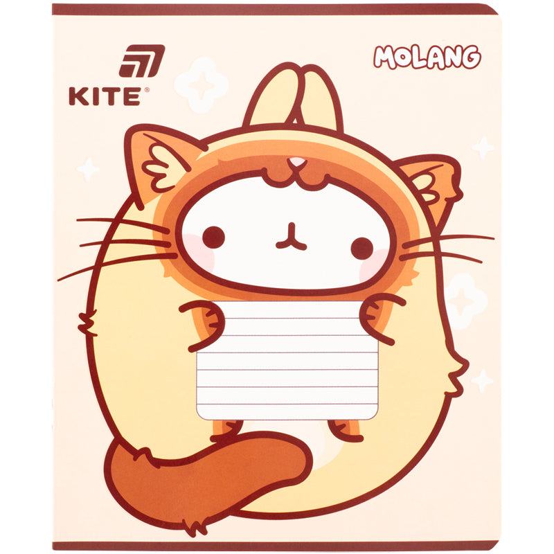 Тетрадь школьная Kite Molang ML26-236, 18 листов, клетка