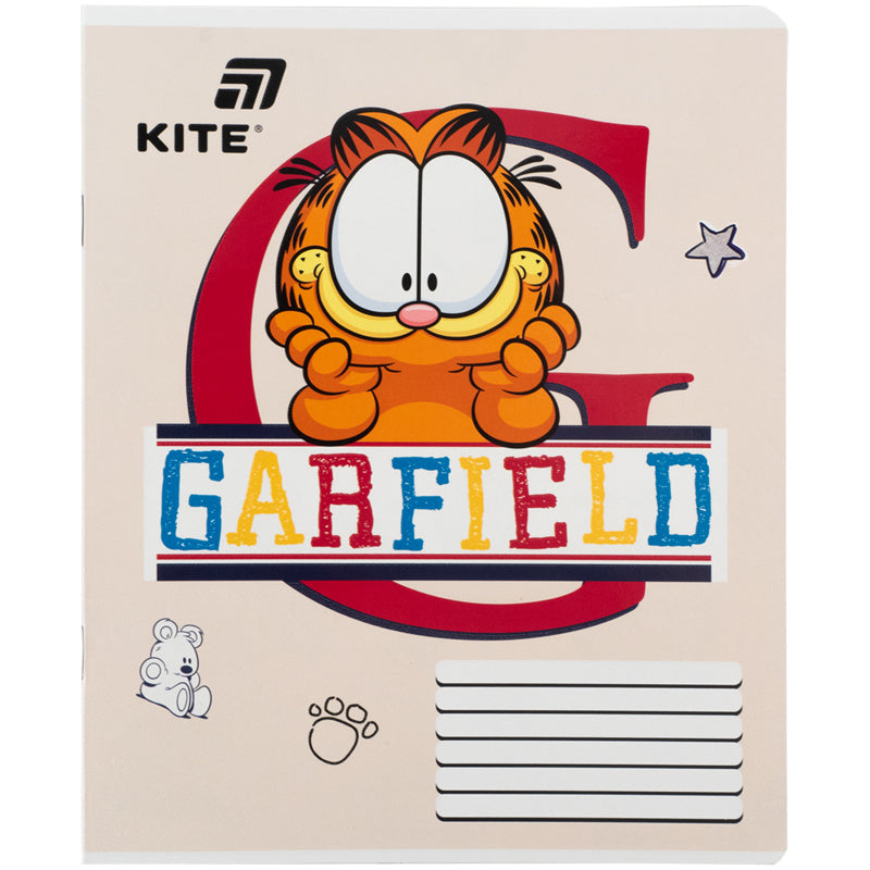 Тетрадь школьная Kite Garfield GF26-236, 18 листов, клетка