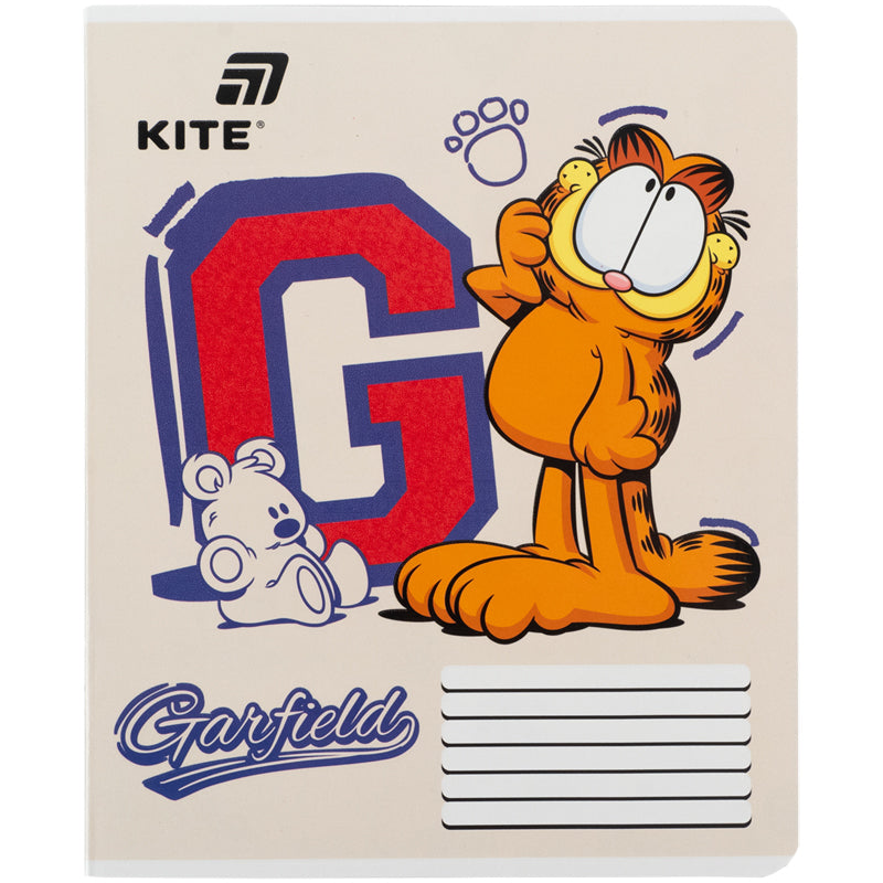 Тетрадь школьная Kite Garfield GF26-236, 18 листов, клетка