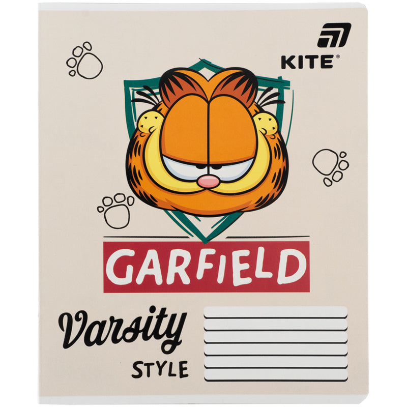 Тетрадь школьная Kite Garfield GF26-236, 18 листов, клетка