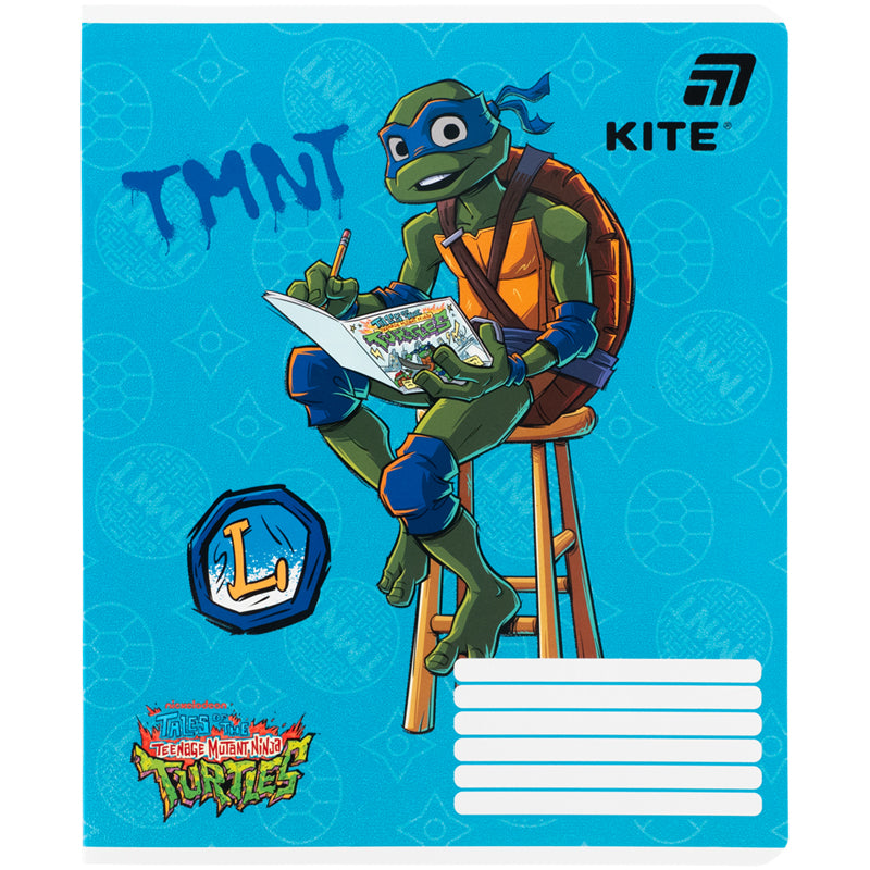 Зошит шкільний Kite Ninjia Turtles NT26-236, 18 аркушів, клітинка