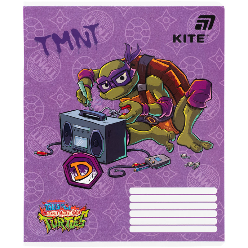 Зошит шкільний Kite Ninjia Turtles NT26-236, 18 аркушів, клітинка