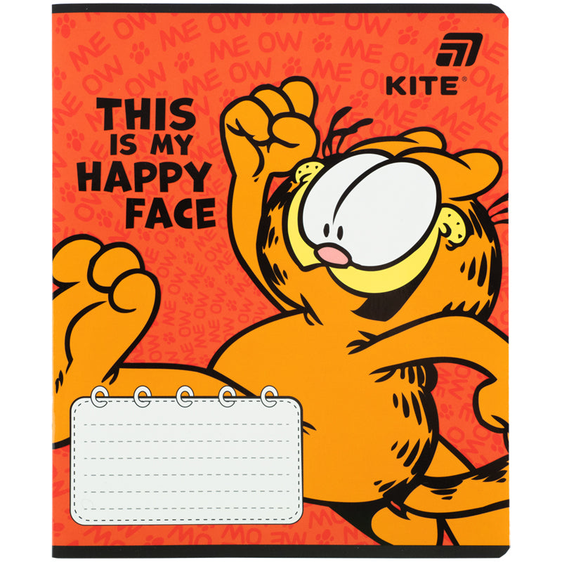 Тетрадь школьная Kite Garfield GF26-237, 18 листов, линия