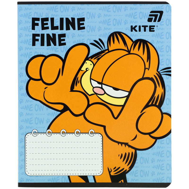 Тетрадь школьная Kite Garfield GF26-237, 18 листов, линия