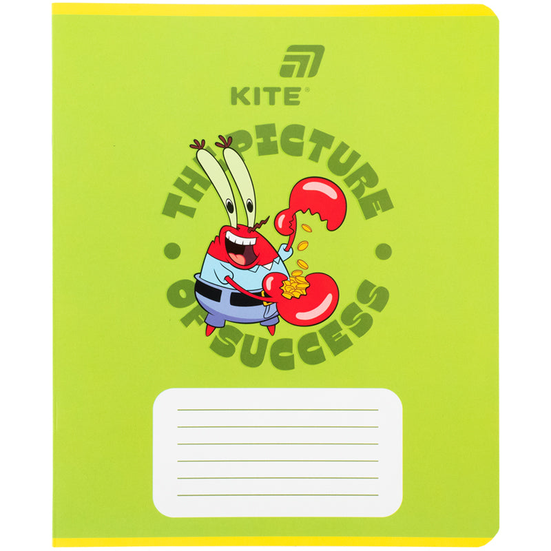 Тетрадь школьная Kite Sponge Bob SB26-237, 18 листов, линия
