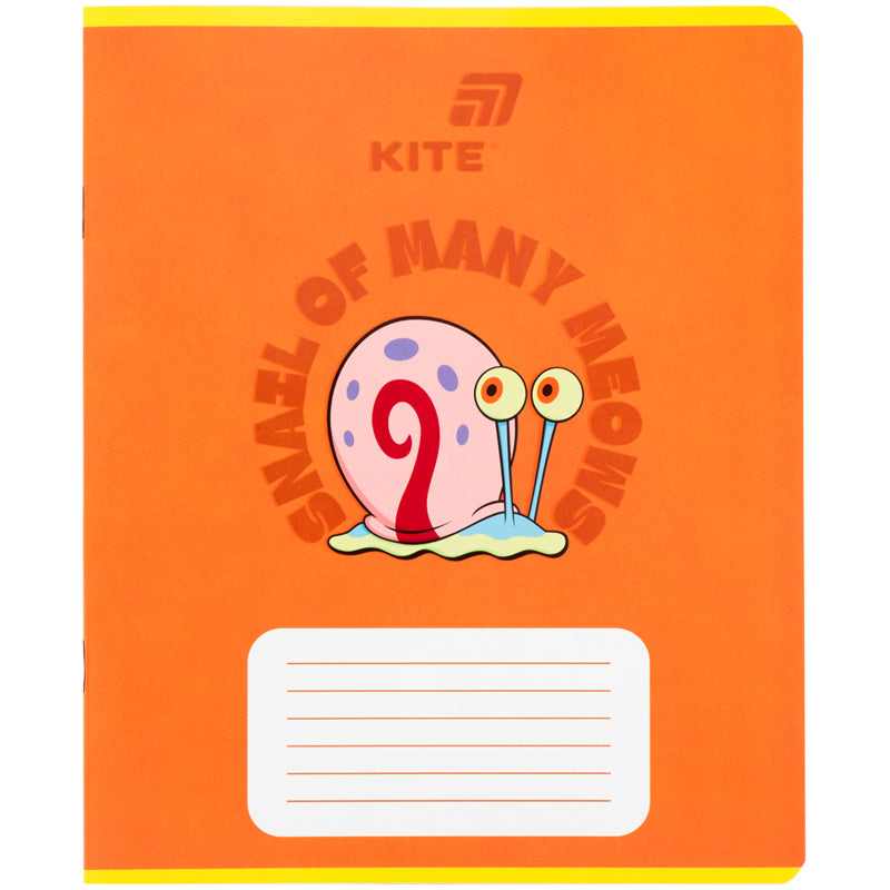 Тетрадь школьная Kite Sponge Bob SB26-237, 18 листов, линия