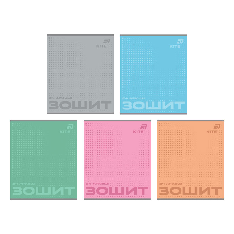 Тетрадь школьная Kite One Color K26-238-1, 24 листа, клетка