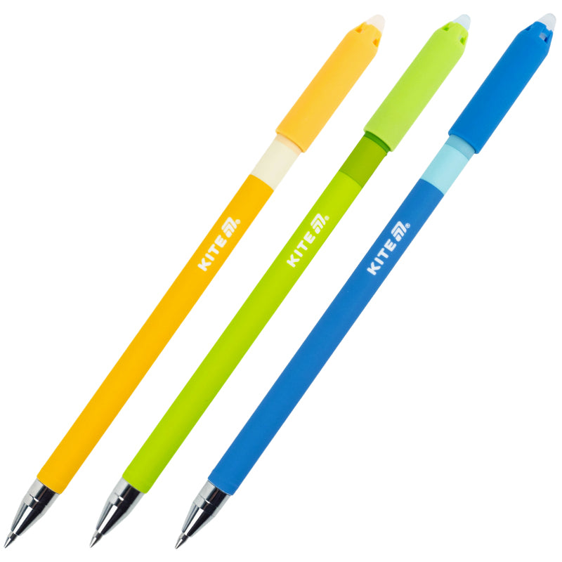 Ручка гелева "пиши-стирай" Kite Color K26-350-2, синя