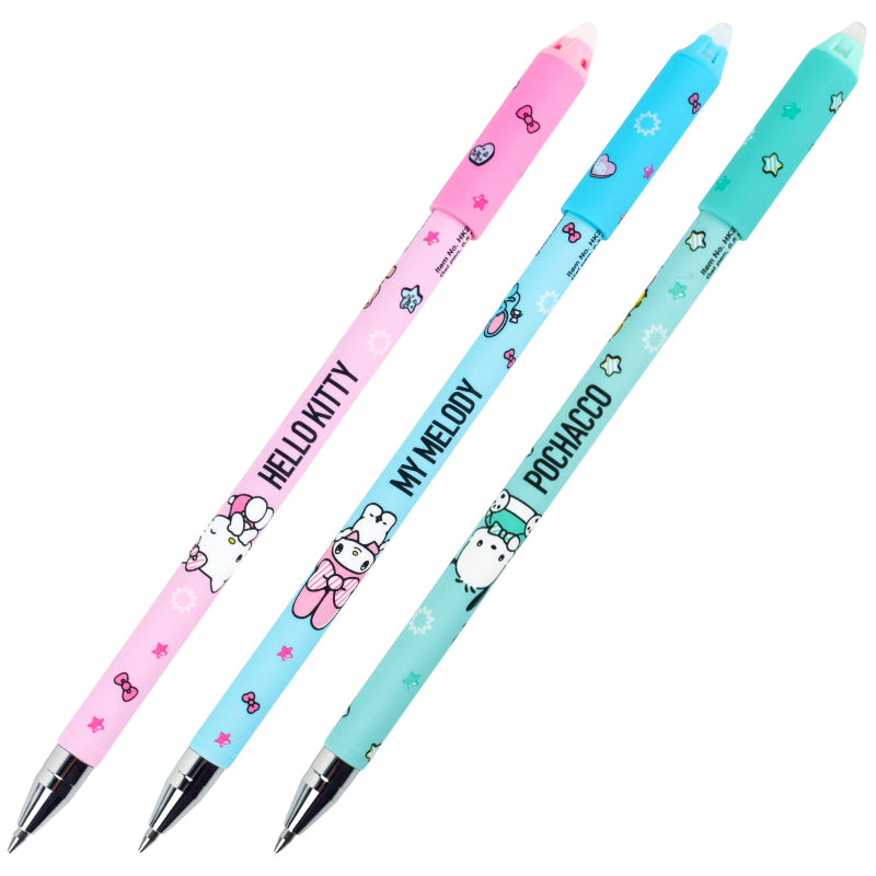 Ручка гелева "пиши-стирай" Kite Hello Kitty HK26-350-1/3BL, набір 3шт, синя