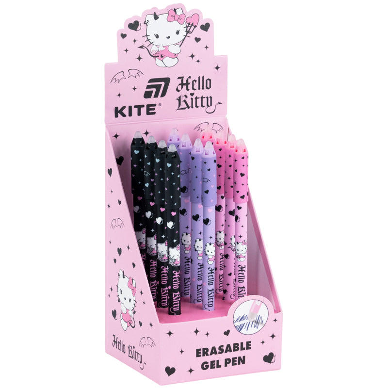 Ручка гелевая "пиши-стирай" Kite Hello Kitty HK26-350-2, синяя