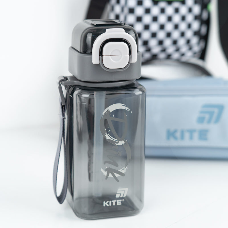 Пляшечка для води Kite K26-1273-2, 620 мл, сіра