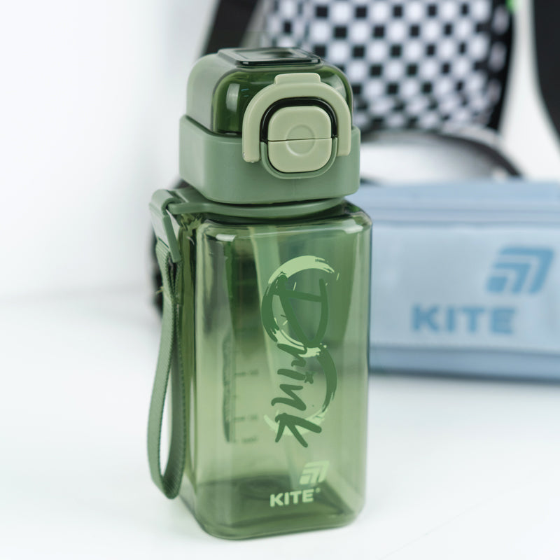 Пляшечка для води Kite K26-1273-3, 620 мл, зелена