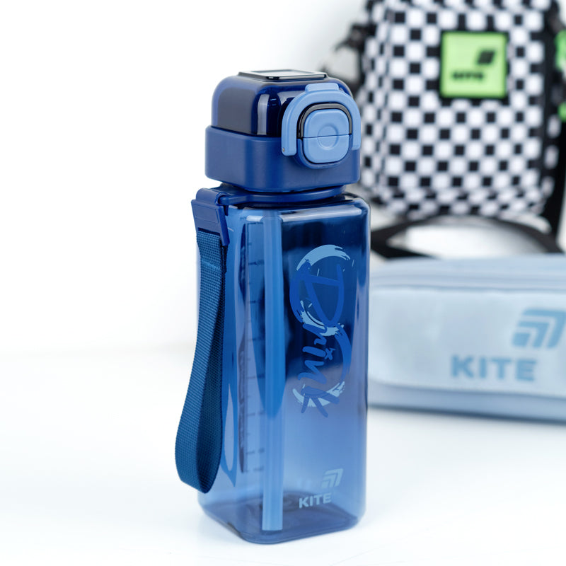 Пляшечка для води Kite K26-1274-1, 800 мл, синя