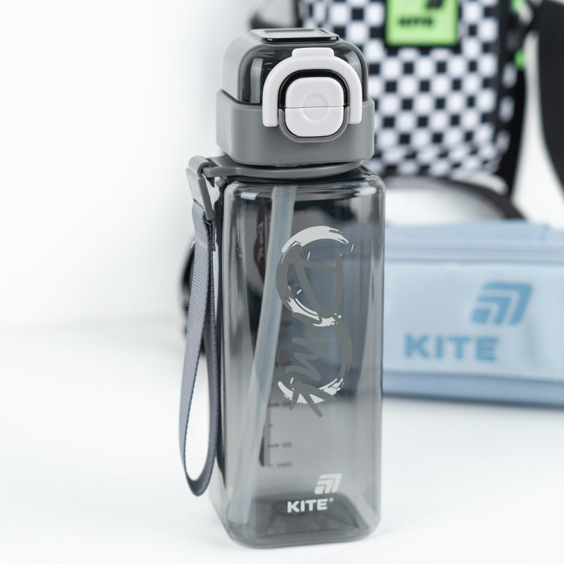 Бутылка для воды Kite K26-1274-2, 800 мл, серая