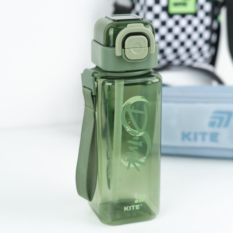 Пляшечка для води Kite K26-1274-3, 800 мл, зелена