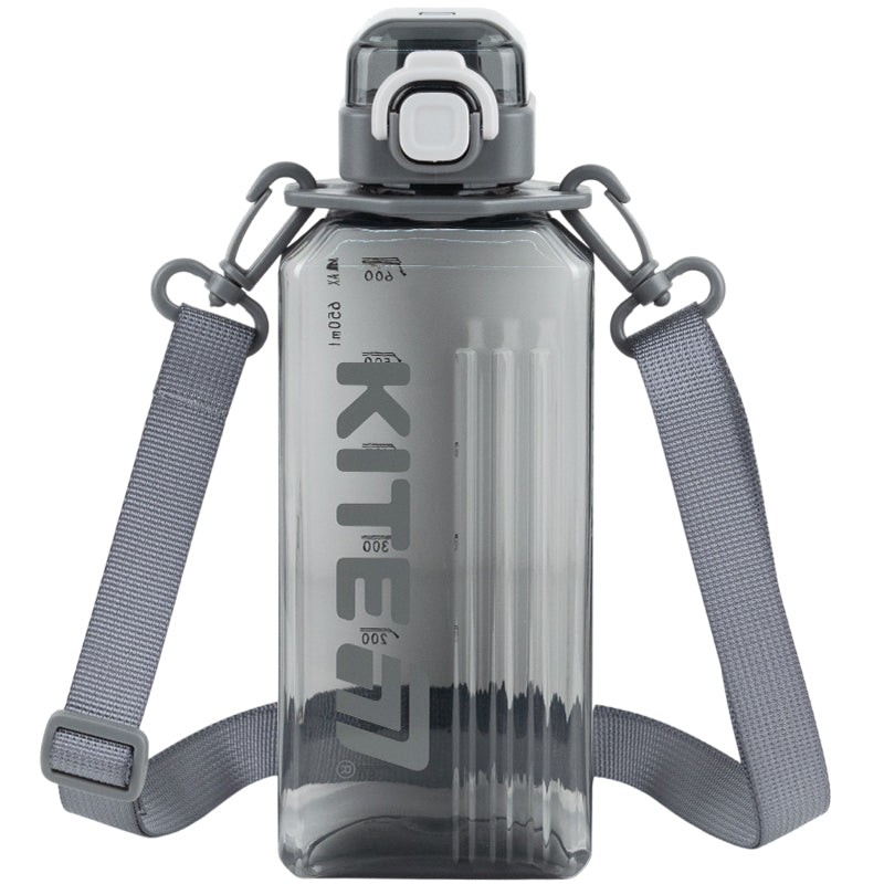 Пляшечка для води Kite K26-1275-2, 650 мл, сіра