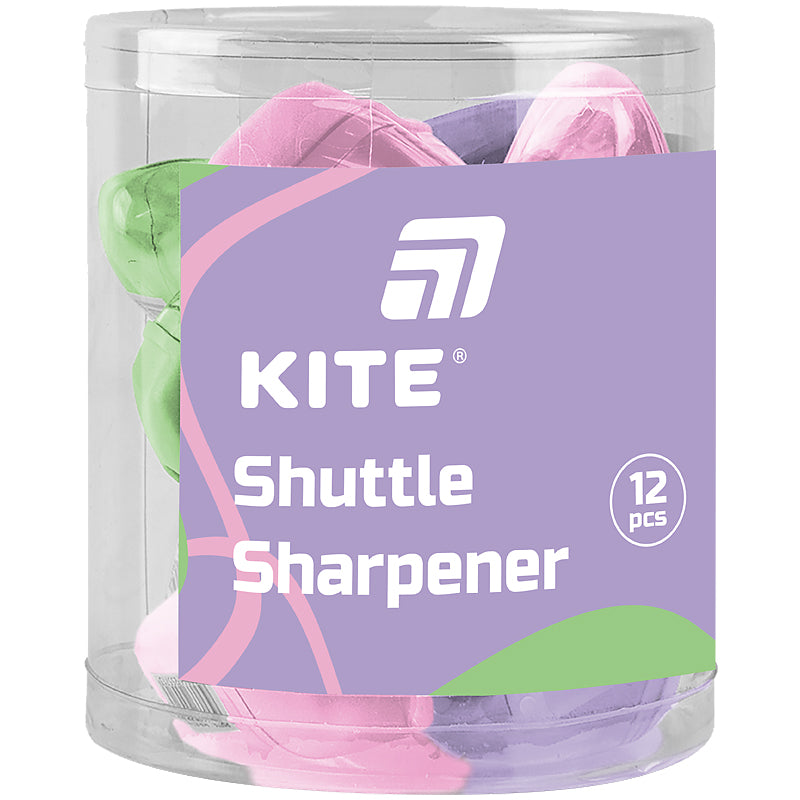 Точилка с контейнером Kite Shuttle K26-1017, ассорти