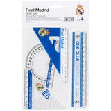 Набір: лінійка 15 см, 2 косинця, транспортир Kite Real Madrid RL26-282
