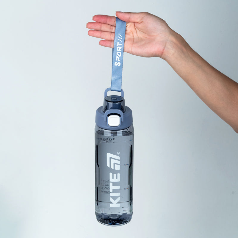 Бутылочка для воды Kite K26-1211-3, 800 мл, серая