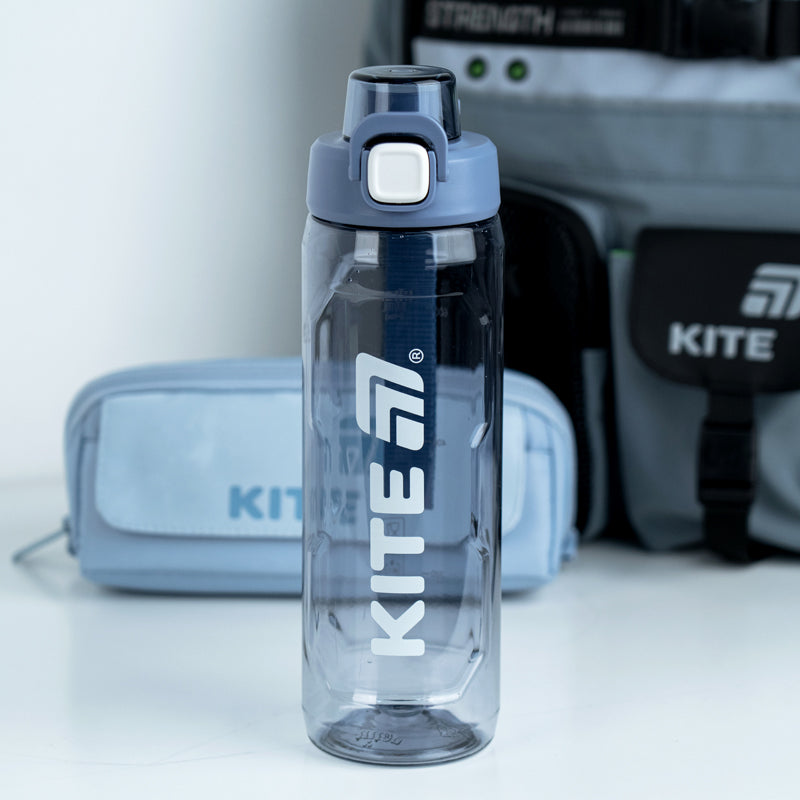 Бутылочка для воды Kite K26-1211-3, 800 мл, серая