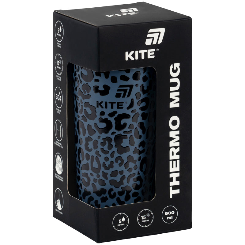 Термочашка Kite K26-1226-1, 500 мл, темно-сіра