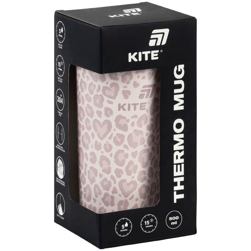Термочашка Kite K26-1226-2, 500 мл, пудрова