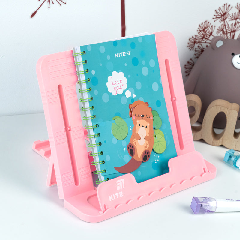 Підставка для книг Kite K26-330-1, пластикова, світло-рожева