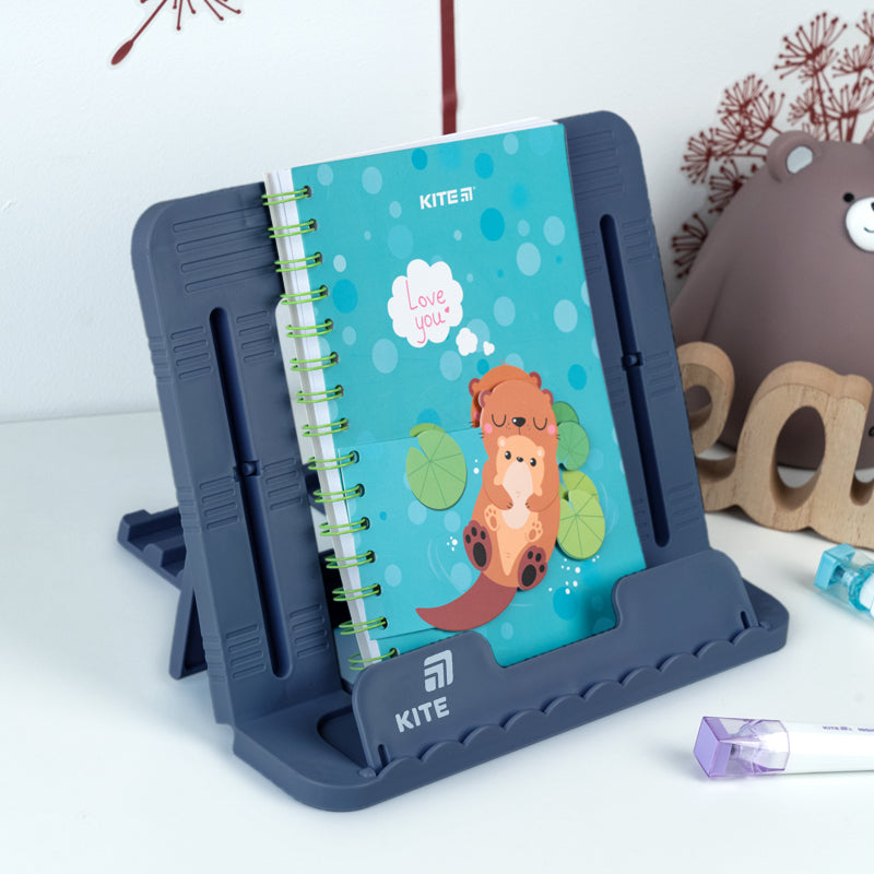 Підставка для книг Kite K26-330-4, пластикова, синій індиго