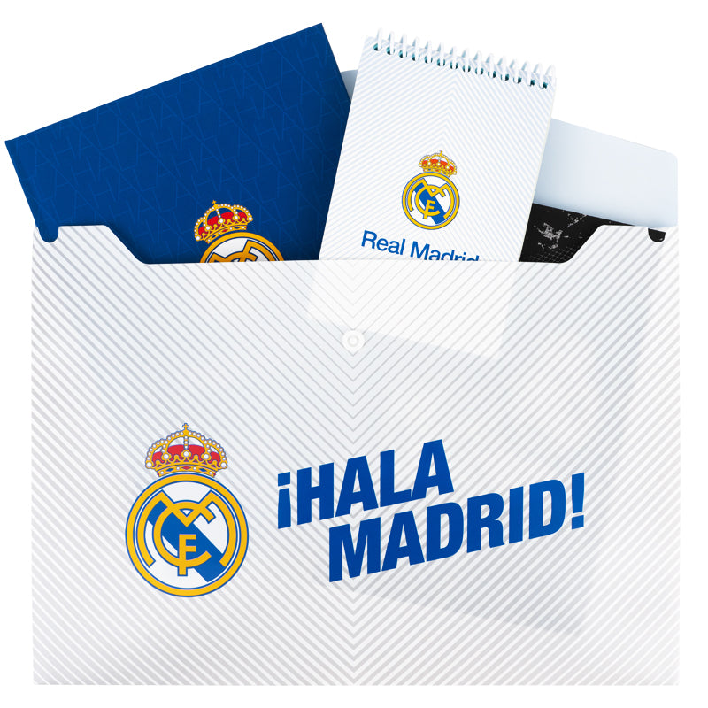 Папка на кнопці Kite FC Real Madrid  RL26-244-1, А4