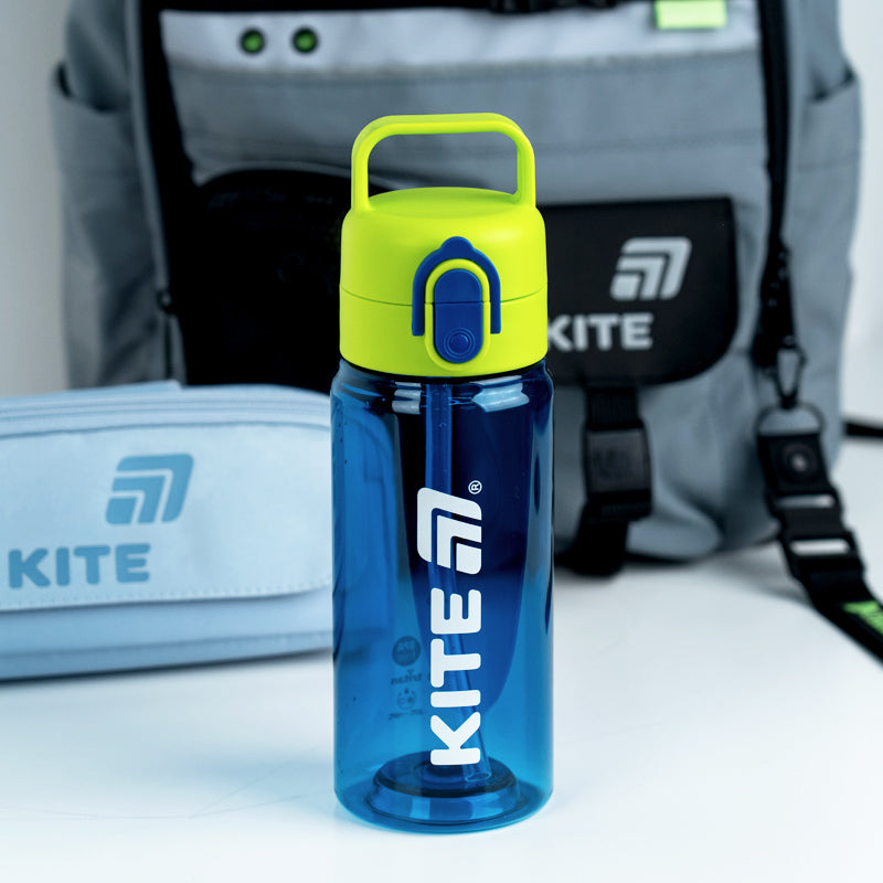 Пляшечка для води Kite K26-1314-1, 600 мл, синьо-зелена