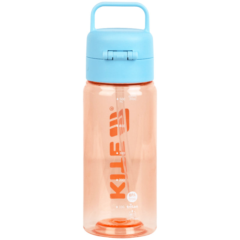 Бутылочка для воды Kite K26-1314-3, 600 мл, оранжево-голубая