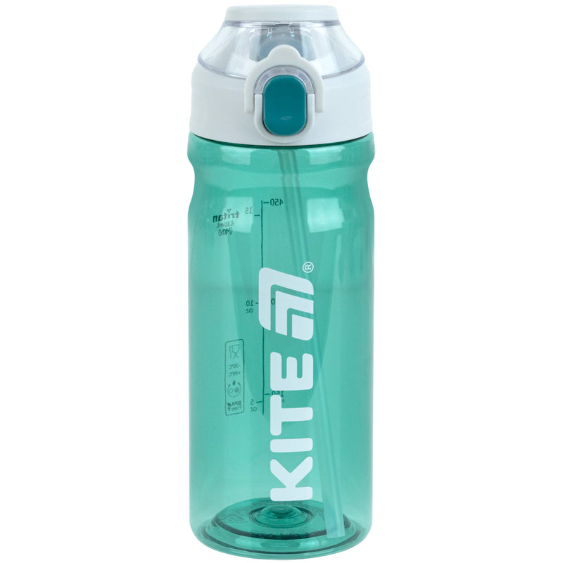 Пляшечка для води Kite K26-1315-1, 630 мл, зелено-сіра