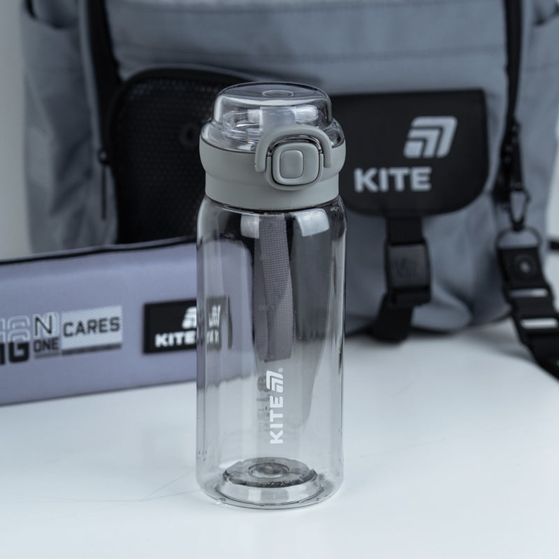 Пляшечка для води Kite K26-1316-3, 500 мл, сіра