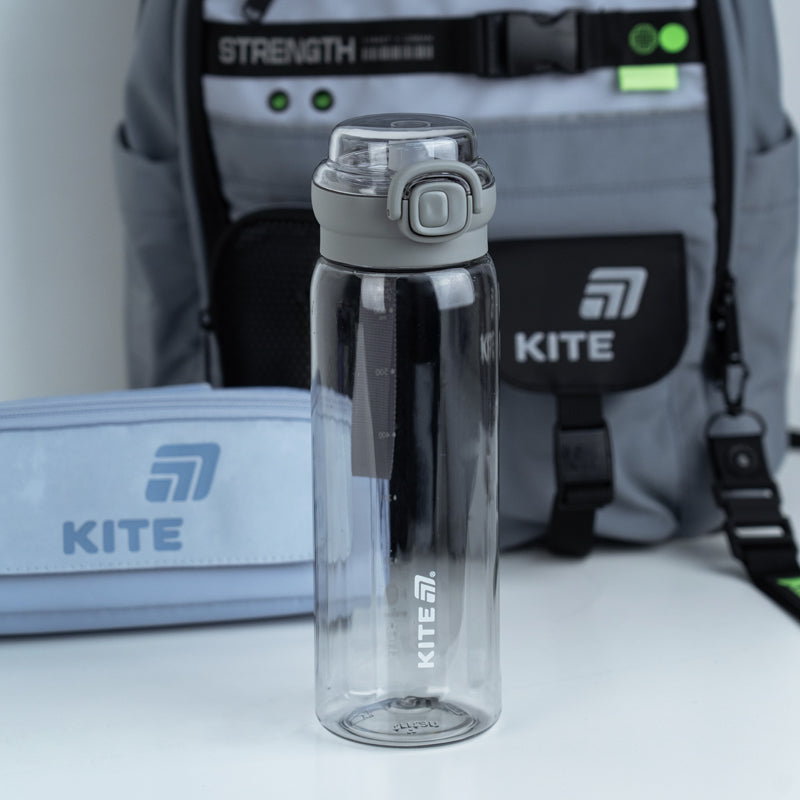 Пляшечка для води Kite K26-1317-3, 750 мл, сіра