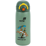 Термобутылка с кнопкой Kite K26-1221-1, Skate of fly, 430 мл