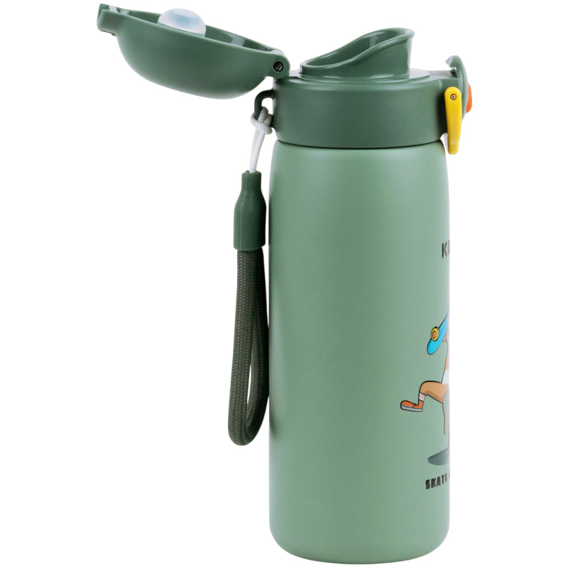 Термобутылка с кнопкой Kite K26-1221-1, Skate of fly, 430 мл