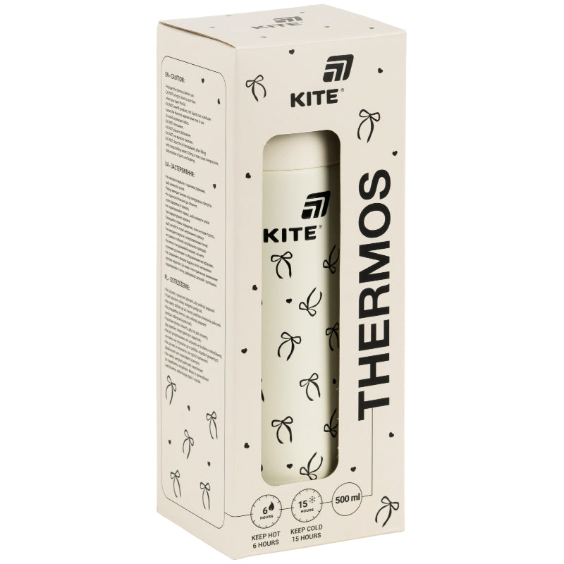 Термос Kite K26-1222-3, 500 мл, бежевий