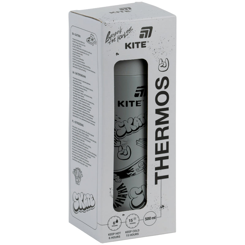 Термос Kite K26-1222-6, 500 мл, сірий
