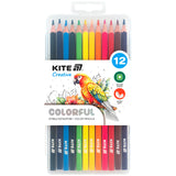 Олівці кольорові у пеналі Kite Creative Colorful K-1056-1, 12 кольорів