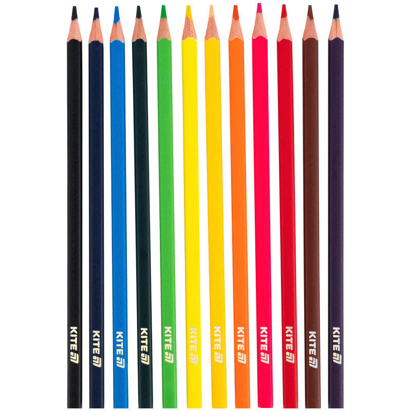 Олівці кольорові у пеналі Kite Creative Colorful K-1056-1, 12 кольорів