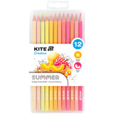Олівці кольорові у пеналі Kite Creative Summer K-1056-2, 12 кольорів
