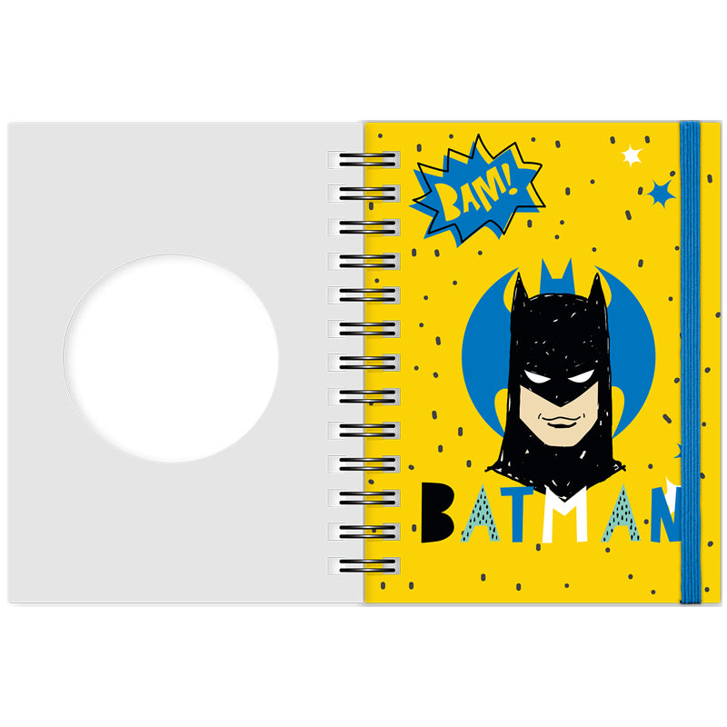 Блокнот на спирали Kite DC Comics23-229, А6, 80 листов, клетка