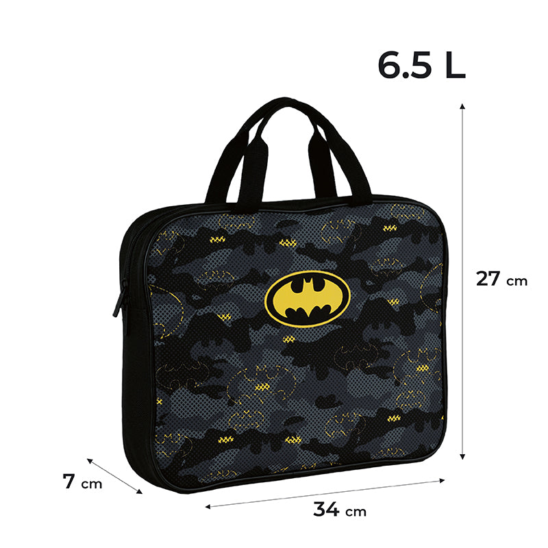 Школьная текстильная сумка Kite DC Comics Batman DC24-589, 1 отделение, A4