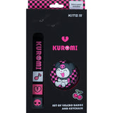 Набор бейдж на липучке и подвеска Kite Kuromi HK24-3010-2, 2 шт.