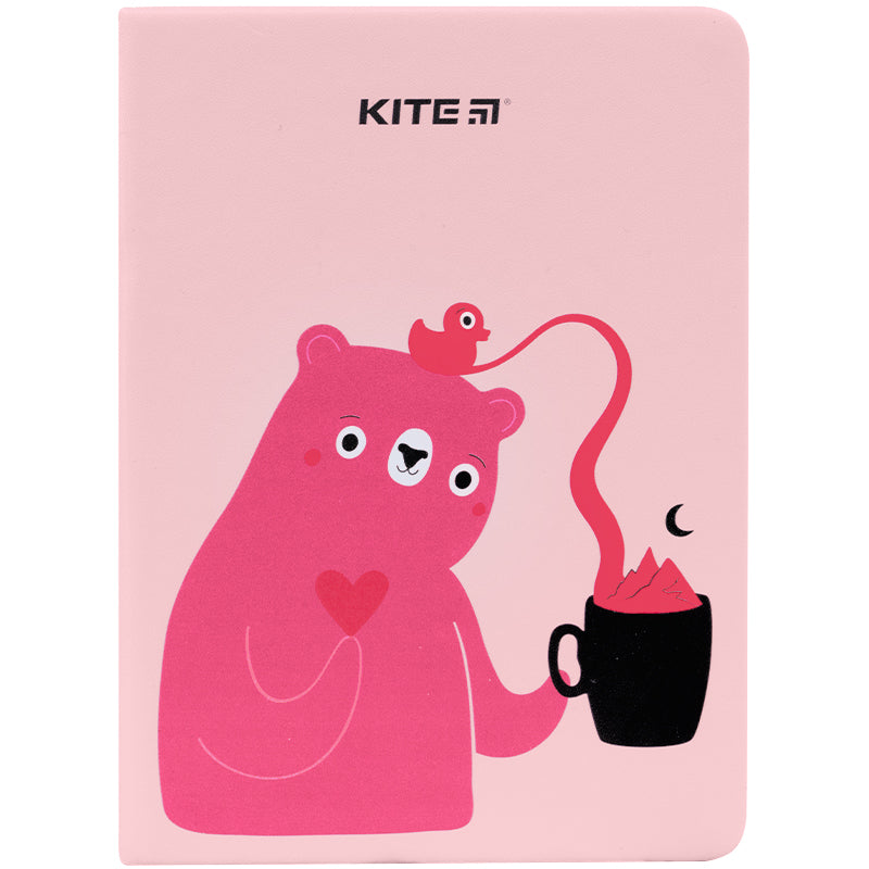 Блокнот Kite Pink Bear K22-464-1, В6, 96 листов, клетка
