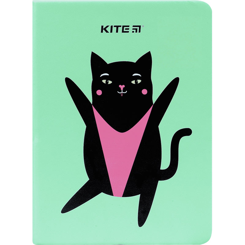 Блокнот Kite Green cat K22-464-2, В6, 96 аркушів, клітинка