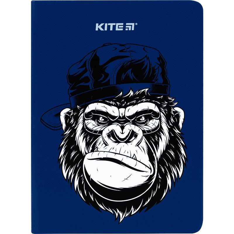 Блокнот Kite Blue monkey K22-464-3, В6, 96 аркушів, клітинка