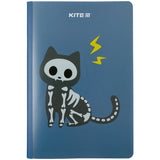 Блокнот Kite Cat sceleton K23-460-1, А5+, 40 листов, клетка
