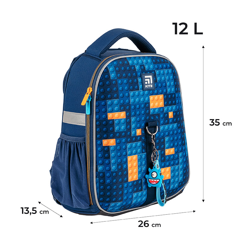 Рюкзак школьный каркасный Kite Education Blocks K24-555S-6
